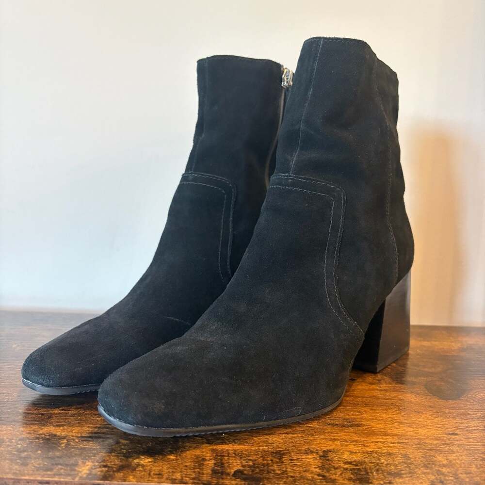 Blondo Salome Women’s 10M Black Waterproof Suede Ankle Boots